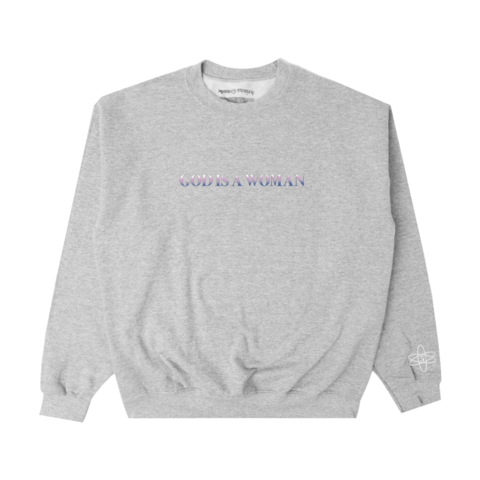 god is a woman by Ariana Grande - puff print crewneck - shop now at Digster store