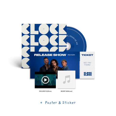 Dreamers by ClockClock - CD + Ticket (Mannheim oder Hamburg) + Secret Song + Exklusiver Vlog - shop now at Digster store