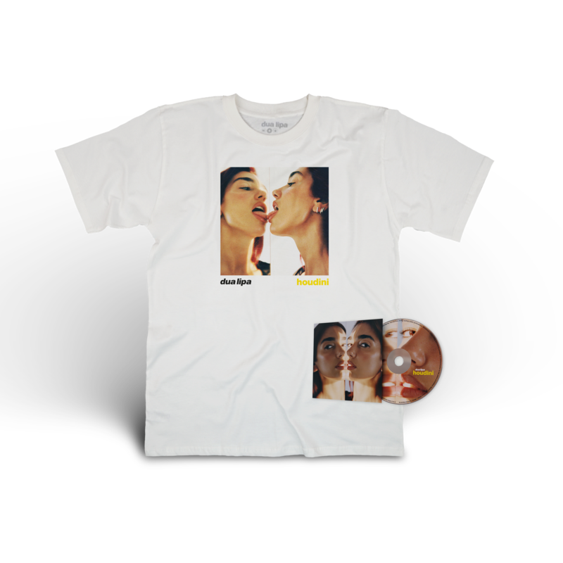 Houdini by Dua Lipa - Limited Edition CD + T-Shirt - shop now at Digster store