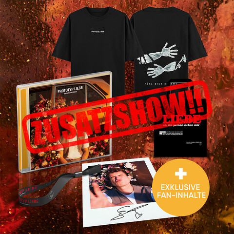 Prototyp Liebe von Gregor Hägele - CD + T-Shirt + Album Release Konzert (15Uhr) & Event + Beutel + Handsignierte Polaroid Card + Exkl. digitaler Content jetzt im Digster Store