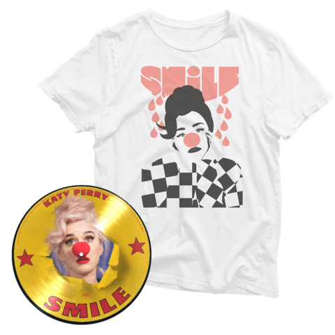 Smile (Ltd. Picture Disc + Teary Eyes T-Shirt) by Katy Perry - Vinyl Bundle - shop now at Digster store