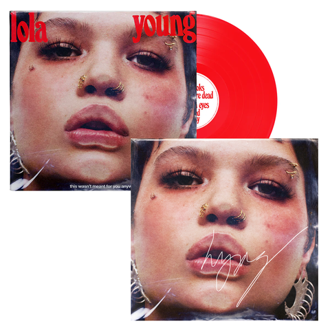 This Wasn't Meant For You Anyway by Lola Young - Limited Edition Transparent Red Vinyl + signed Card - shop now at Digster store