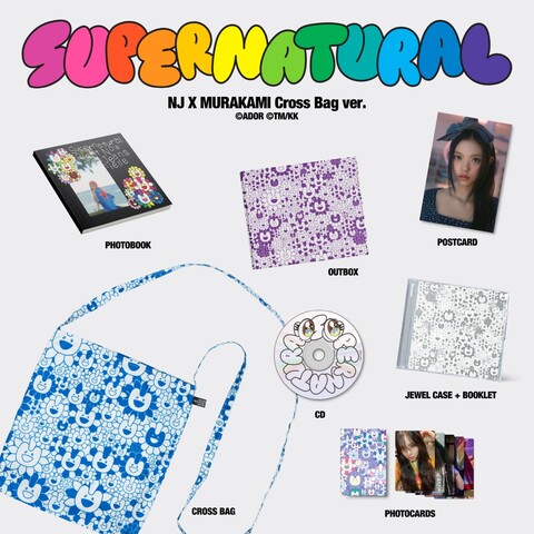 Supernatural NJ X MURAKAMI  (Drawstring Bag Ver.) by NewJeans - CD - shop now at Digster store