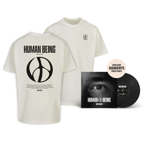 Human Being von Nico Santos - Exklusive Limitierte Handsignierte 7" Vinyl Single + T-Shirt jetzt im Digster Store