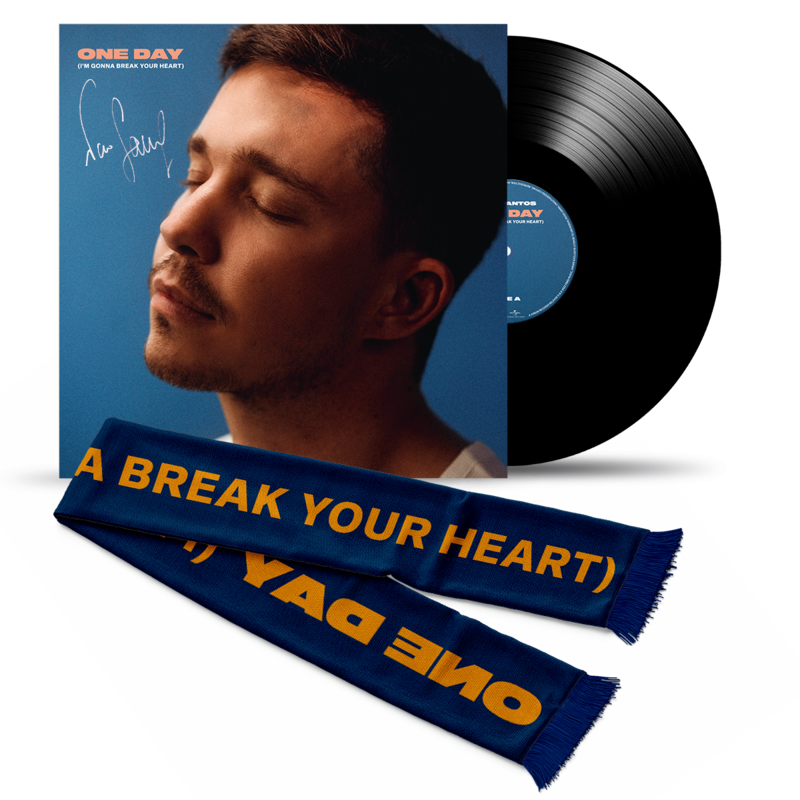 One Day (I'm Gonna Break Your Heart) von Nico Santos - Handsignierte 7“ Vinyl + Schal jetzt im Digster Store