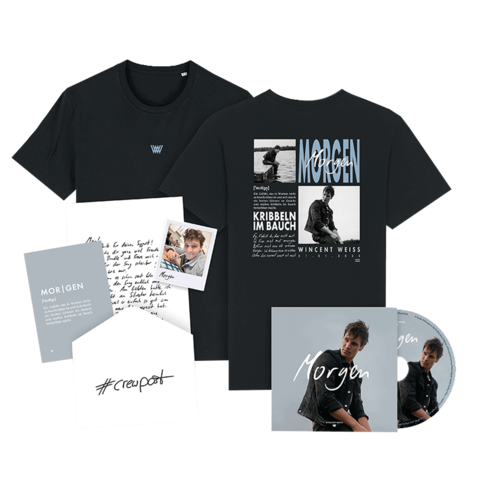 Morgen (Handsignierte CD + Limitiertes T-Shirt) von Wincent Weiss - 3 Track Single CD + T-Shirt jetzt im Digster Store