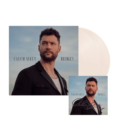 Bridges by Calum Scott - Store Exclusive Milky Clear 2LP + Signed Card - shop now at Digster store
