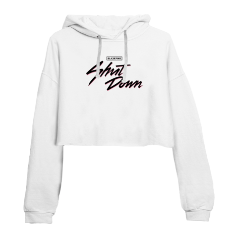 SHUT DOWN LOGO by BLACKPINK - CROPPED HOODIE - shop now at Digster store