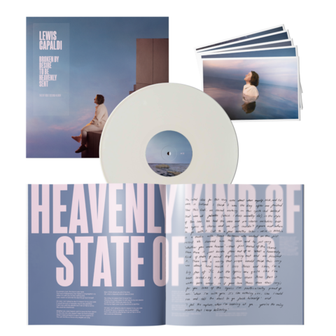 Broken By Desire To Be Heavenly Sent by Lewis Capaldi - Limited Edition White LP Collectors Set - shop now at Digster store