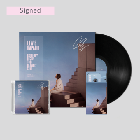 Broken By Desire To Be Heavenly Sent by Lewis Capaldi - Exclusive Signed LP black + CD + MC - shop now at Digster store
