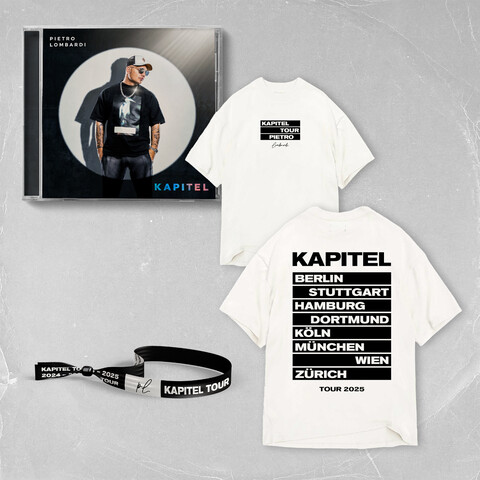 Kapitel von Pietro Lombardi - CD + T-Shirt + Bändchen jetzt im Digster Store