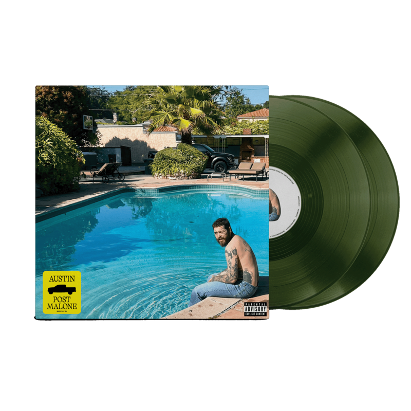 Austin by Post Malone - Standard Forest Green Vinyl - shop now at Digster store