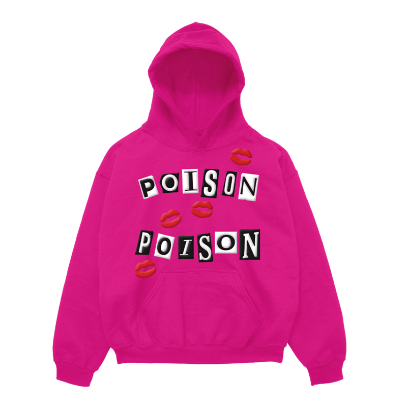 POISON POISON HOODIE (PINK) by Renee Rapp - Hoodie - shop now at Digster store
