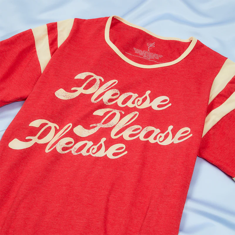 Please Please Please Ringer T-Shirt by Sabrina Carpenter - Ringer Tee - shop now at Digster store