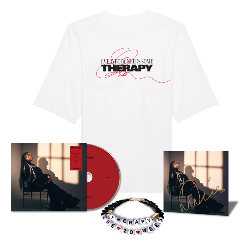 Therapy von Zoe Wees - CD + Signed Card + T-Shirt + Bracelets jetzt im Digster Store