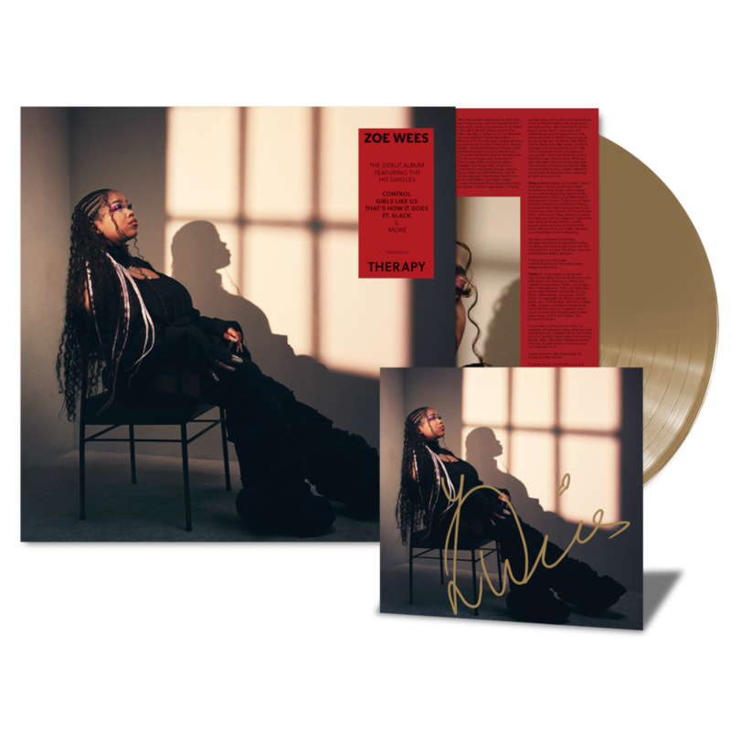 Therapy by Zoe Wees - Exclusive Limited Gold LP + Signed Art Card - shop now at Digster store